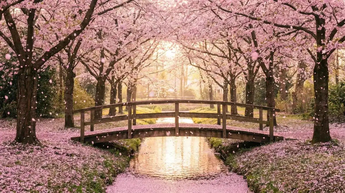 樱花桥畔 - 风起霓裳电视剧免费观看 唯美风景